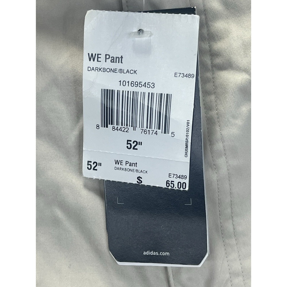 NWT Adidas Mens Tan‎ Weekender Sz 52'' Golf Training Dress Pants Cargo Unhemmed - Picture 4 of 7